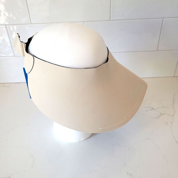 Wide Brim Sun Visor Hat Women UPF50+ Seamless Lightweight Foldable Sukeen Beige - Picture 7 of 14